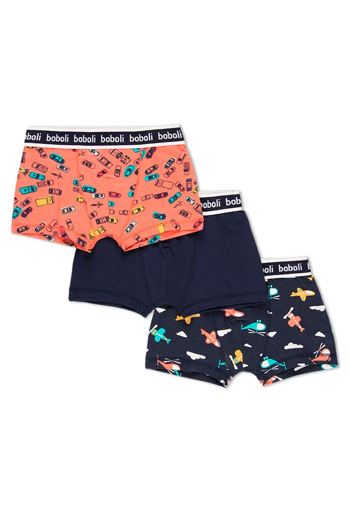 Pack de 3 boxers maille pour garçon