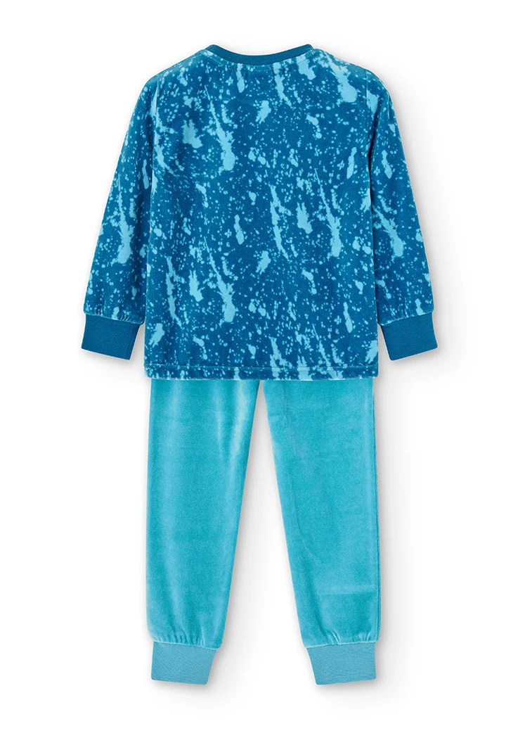 Pyjama en velours imprimé pour garçon