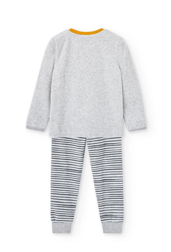 Pyjama en velours "ours" pour garçon