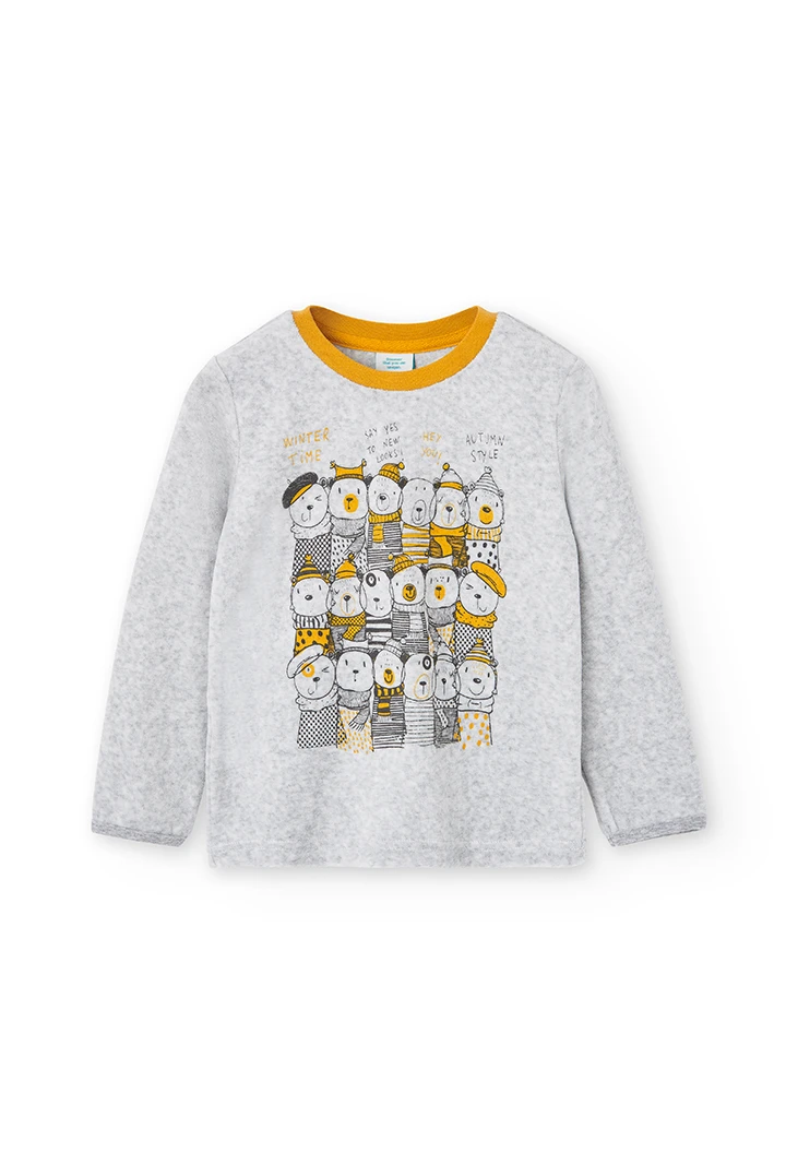 Pyjama en velours "ours" pour garçon