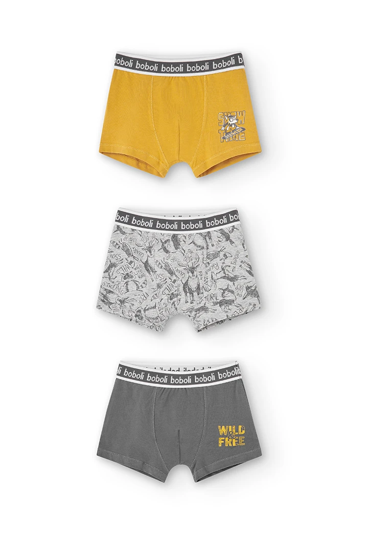 Pack de 3 boxers pour garçon