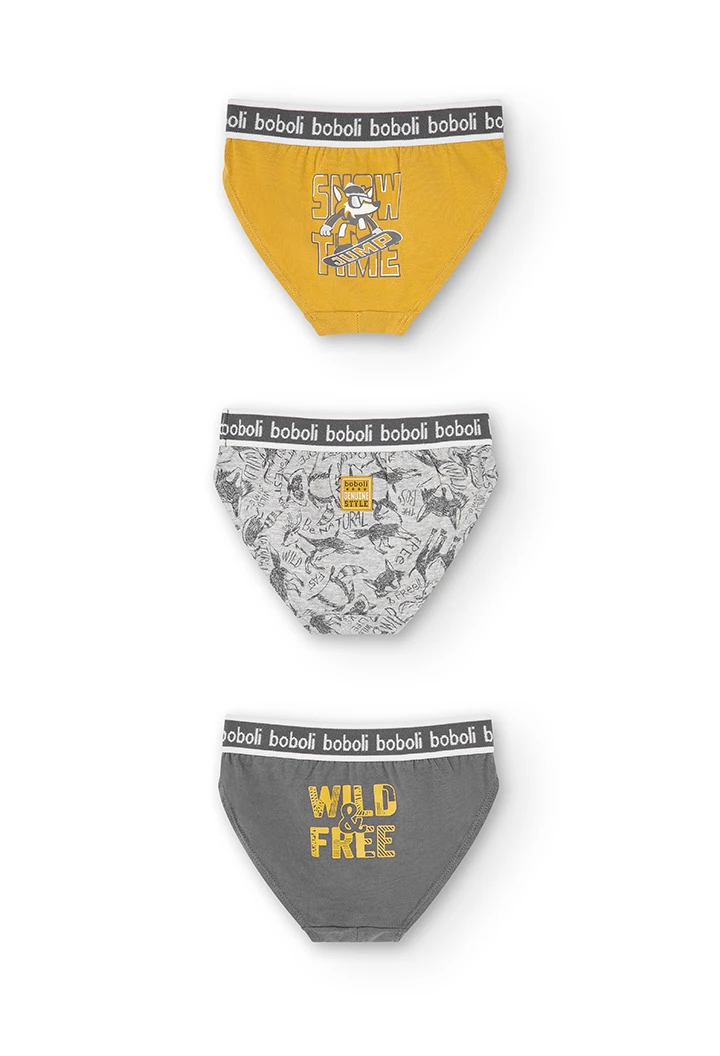 Pack de 3 slips pour garçon