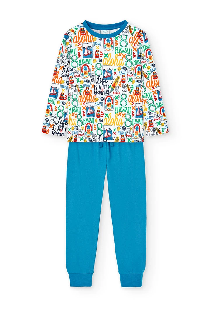 Pyjama en tricot pour garçon - organique