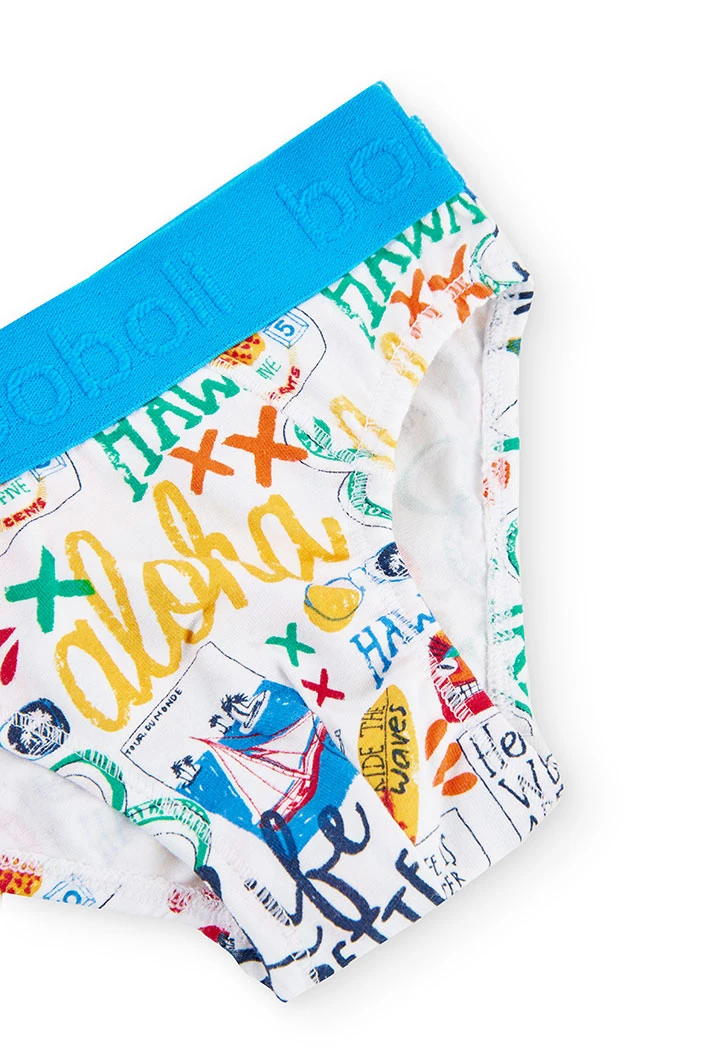 Pack 3 slips for boy - organic