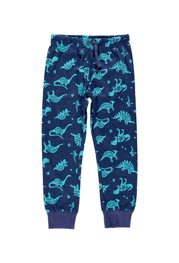 Pijama pour garçon en estampé de couleur verte 