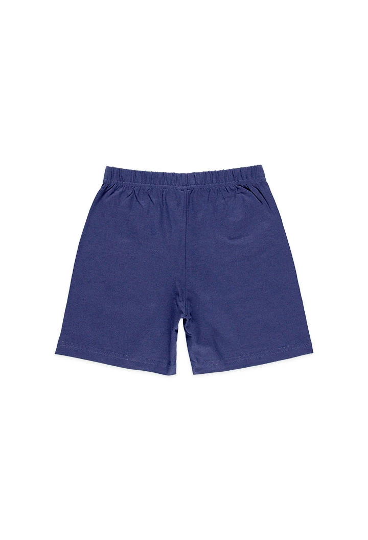 Pijama court pour garçon en rayures de couleur crudo 