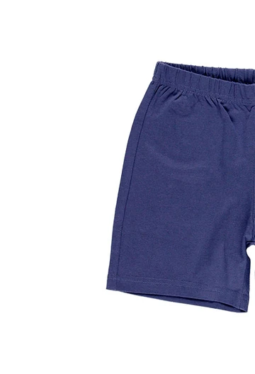 Organic knitted pyjama shorts for boys in ecru