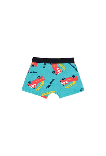 Pack of 3 boys\' boxer shorts in blue print