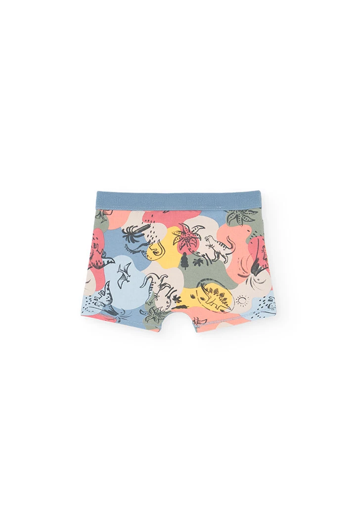 Pack de três boxers para menino em azul