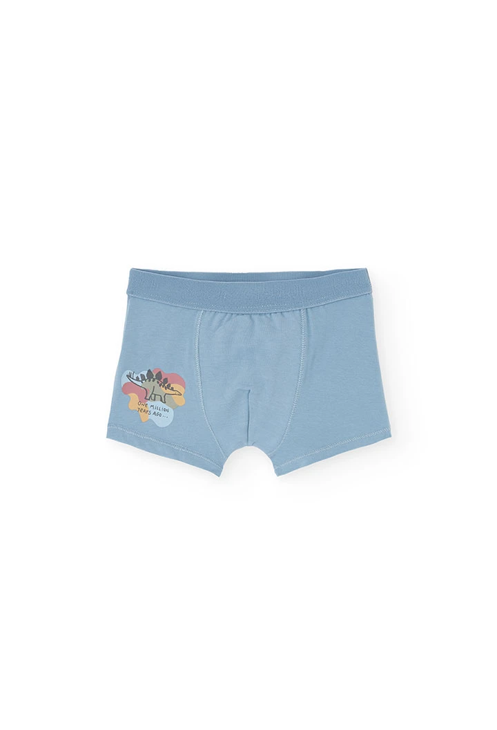 Lot de trois boxers pour garçon en bleu