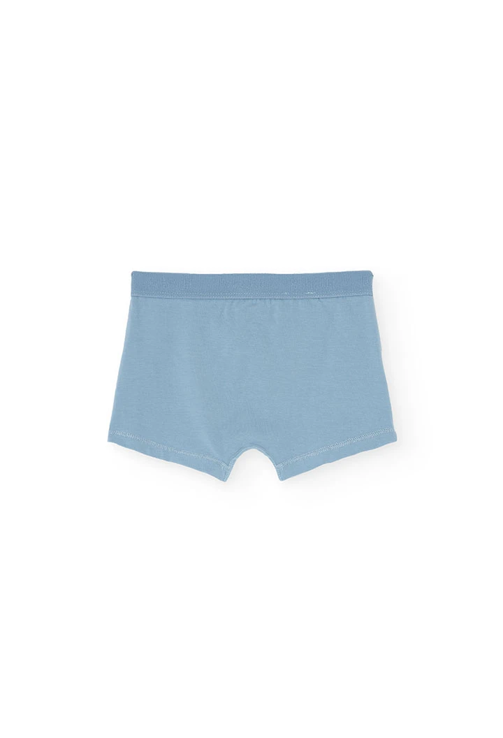 Lot de trois boxers pour garçon en bleu