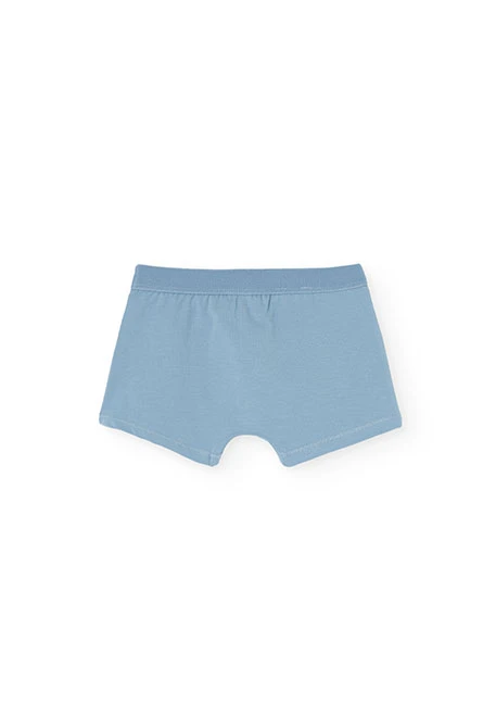 Pack of three blue boxers for boys