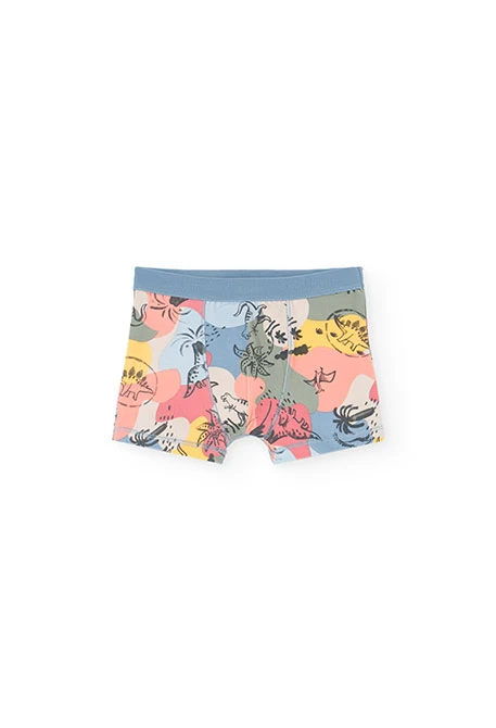 Pack of three blue boxers for boys