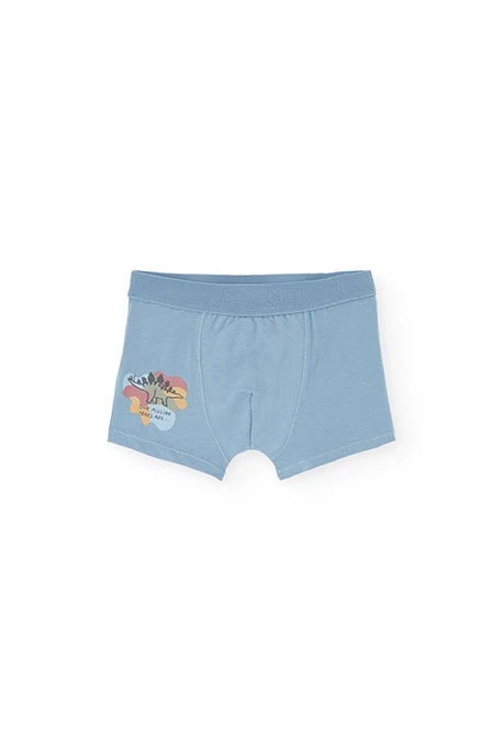 Pack of three blue boxers for boys