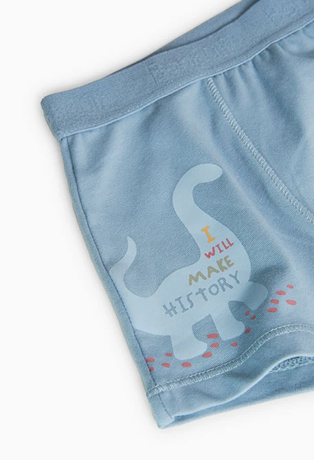 Pack di tre boxer per bambino in blu