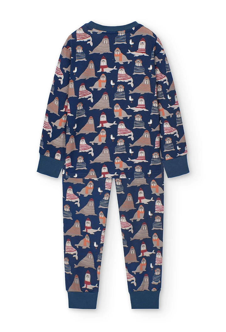 Pyjamas for boys with animal print