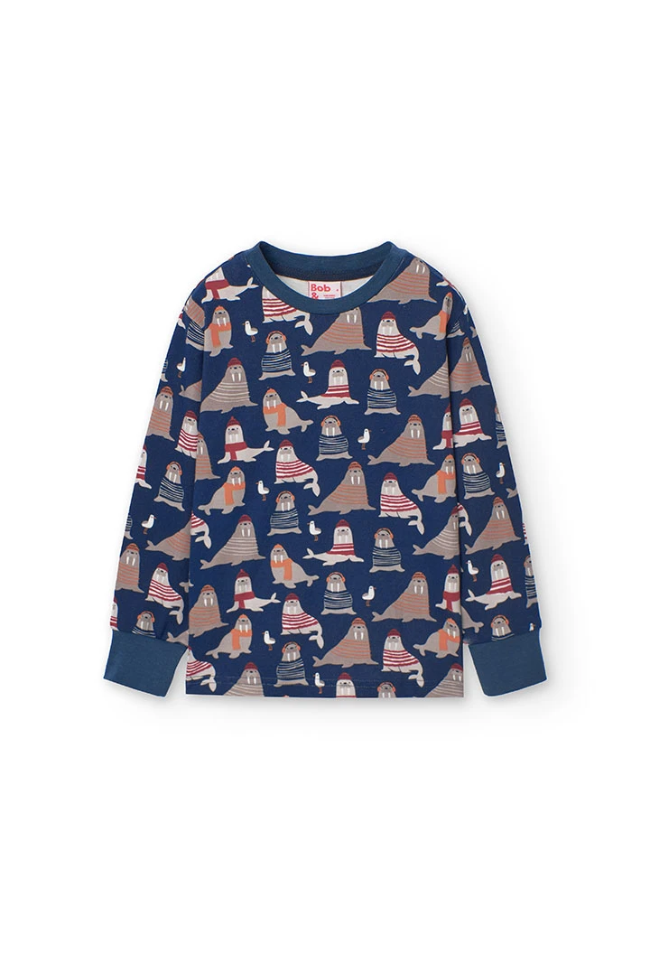 Pijama per a nen amb estampat d\'animals