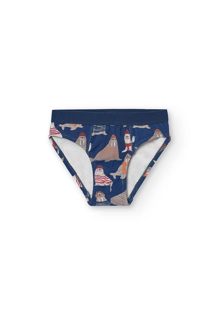 Lot de trois boxers pour garçon en gris