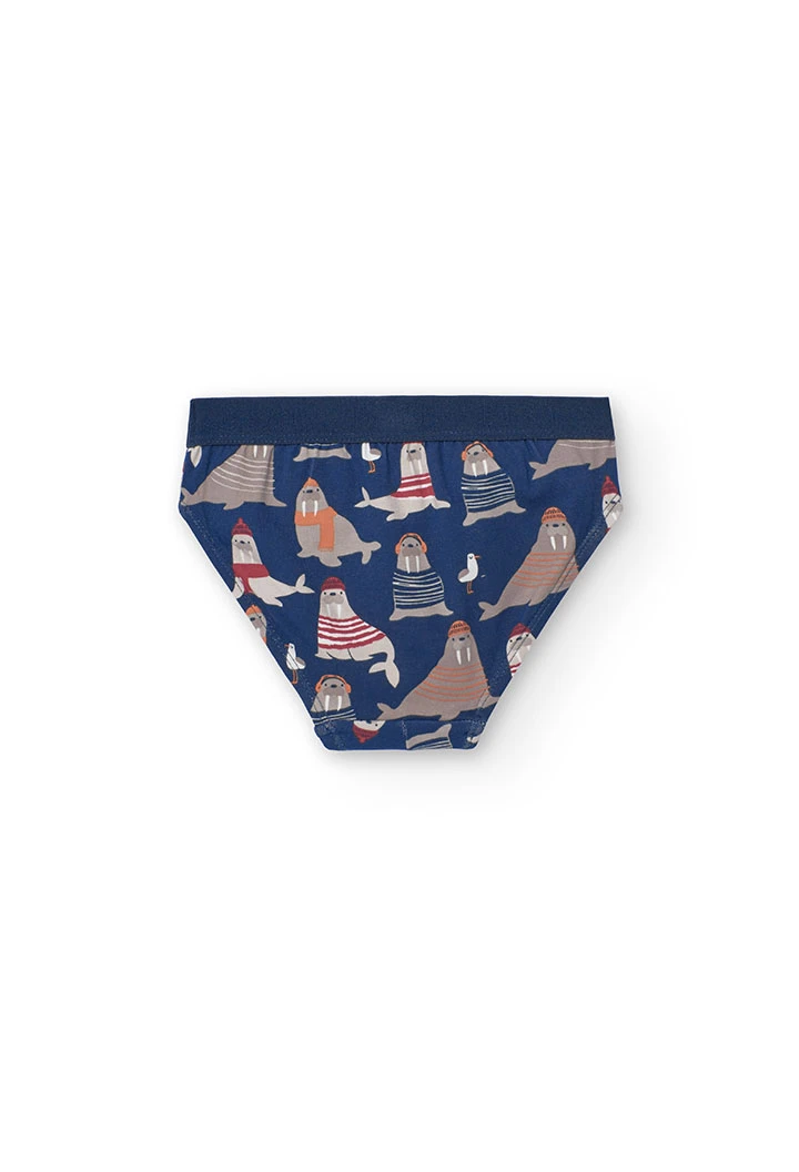 Lot de trois boxers pour garçon en gris