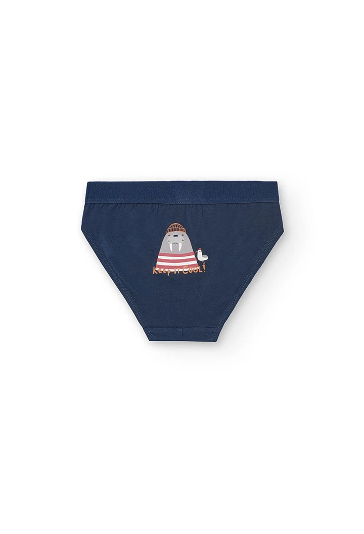 Lot de trois boxers pour garçon en gris