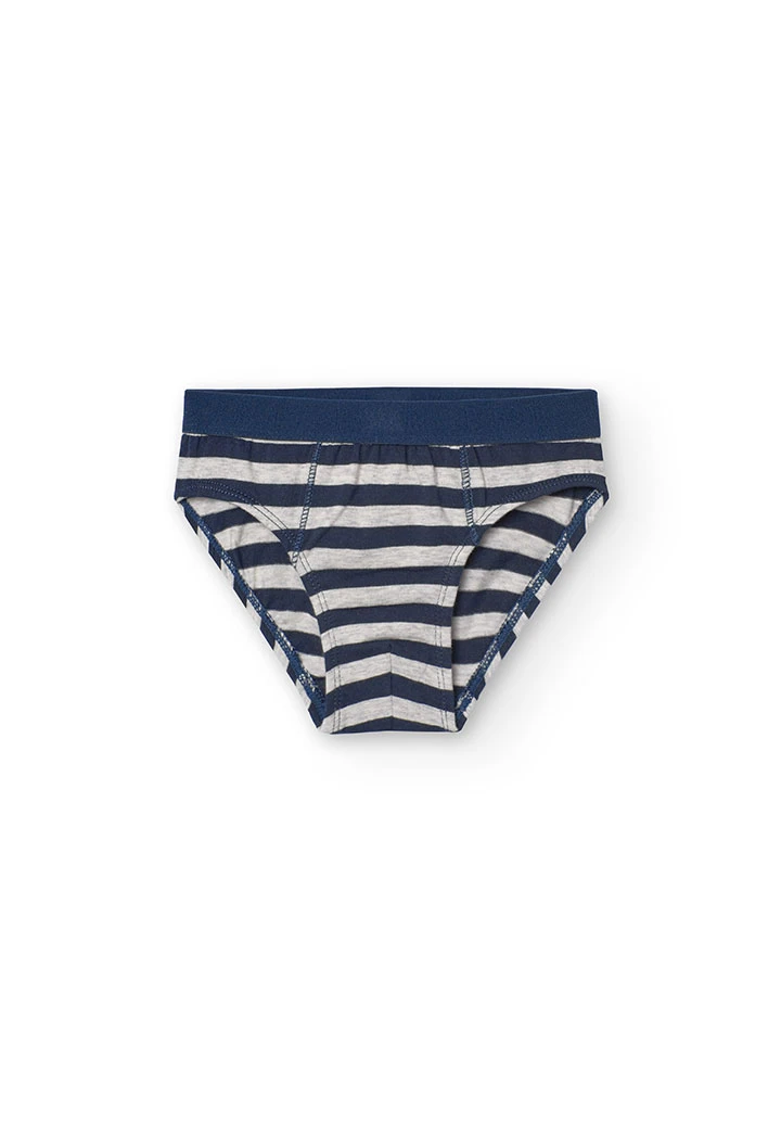 Lot de trois boxers pour garçon en gris