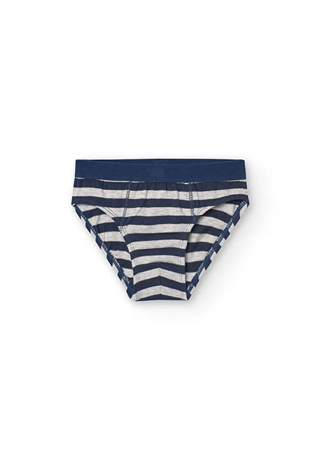 Lot de trois boxers pour garçon en gris