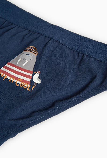 Lot de trois boxers pour garçon en gris