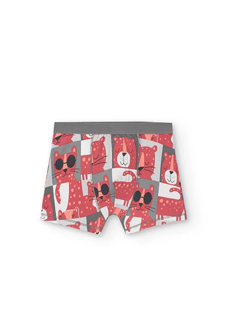 Pack of three grey boys\' boxers