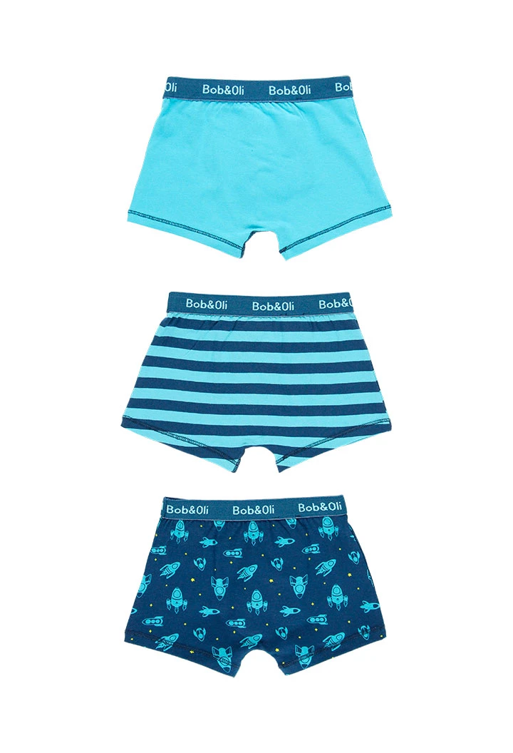 Pack de 3 boxers pour garçon - organique