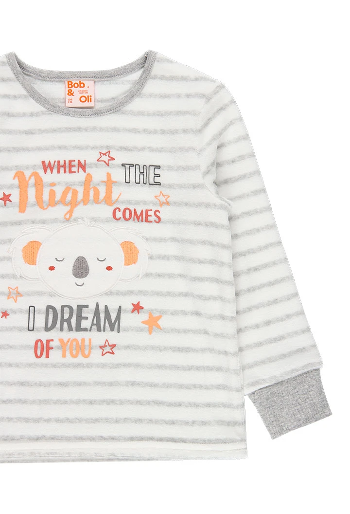 Pyjama en velours pour fille - organique