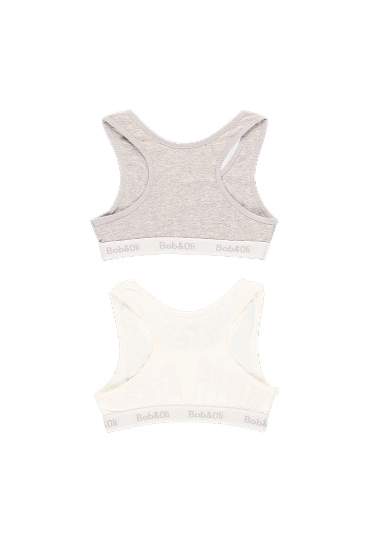 Pack 2 tops for girl - organic