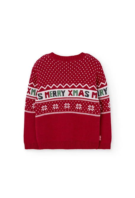 Pulôveres vermelho de Natal para toda a família