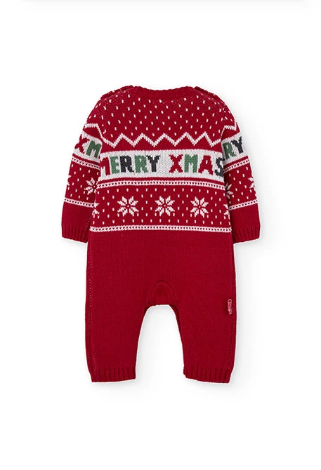 Baby Merry Xmas sleepsuit