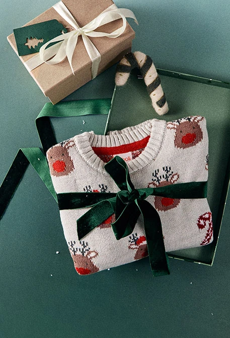 Family reindeer jumper