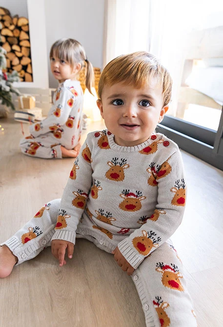 Babygrow de bebé com renas