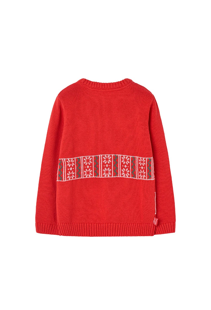 Jersey de tricotosa unisex en rojo