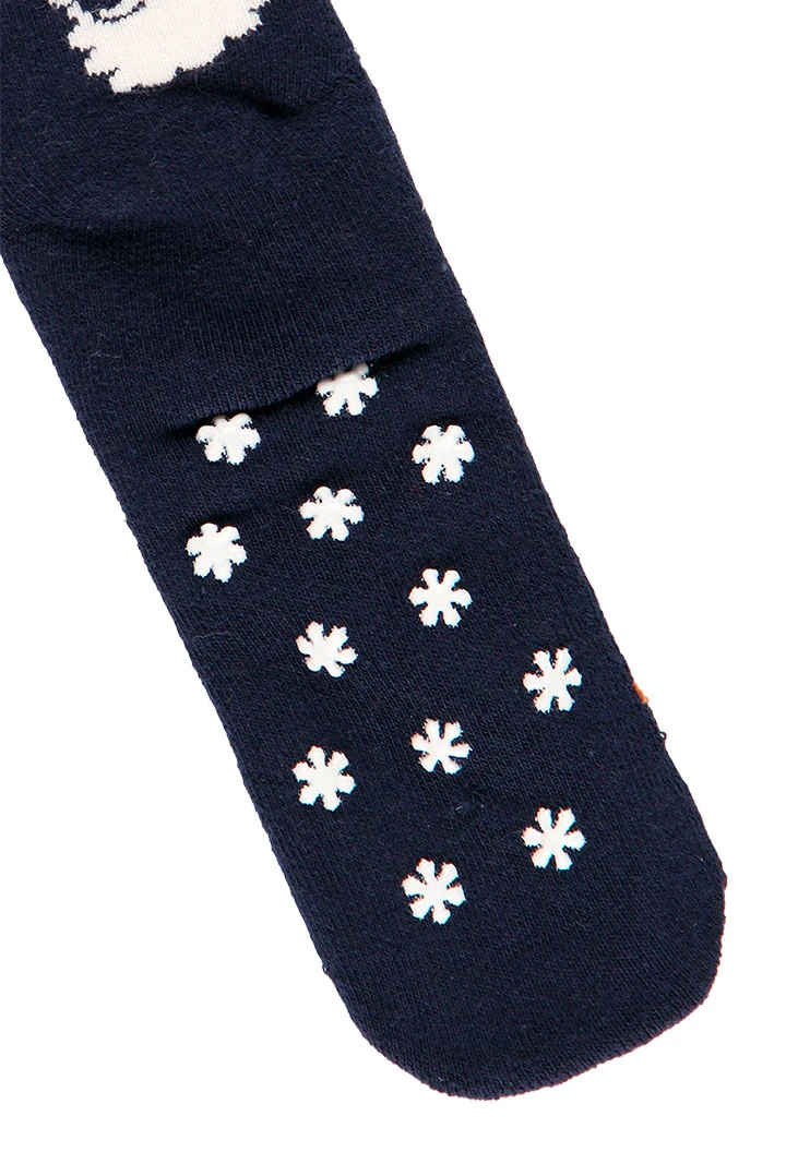 Non-slip long Christmas print socks for baby