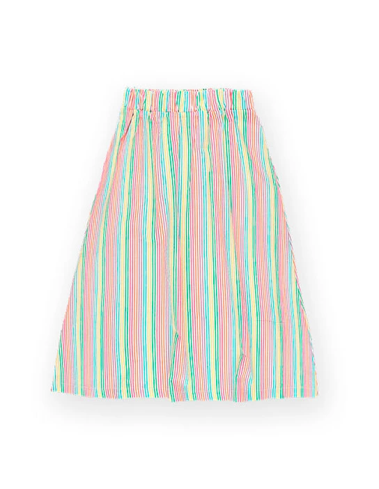 SEWING KIT MIDI SKIRT AGATHA MULTICOLOURED STRIPES