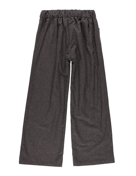 KIT DE COUTURE PANTALON CLARA GRIS FONCÉ À RAYURES DIPLOMATIQUES