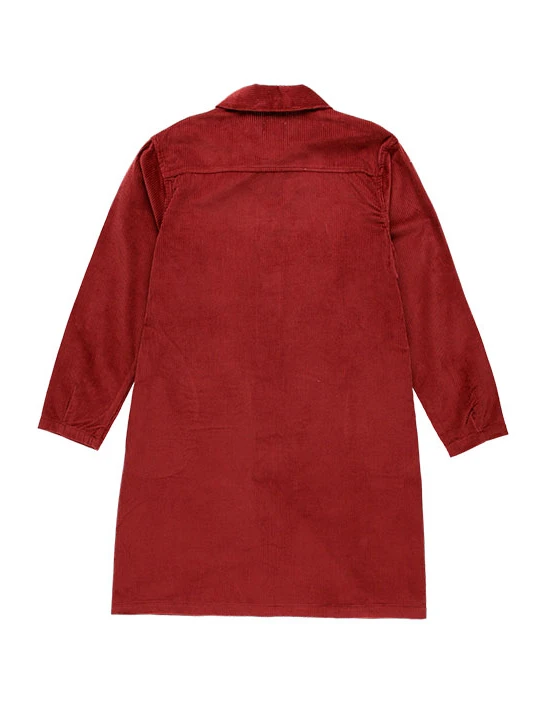 KIT DE COUTURE ROBE ELLA ROUGE BRIQUE