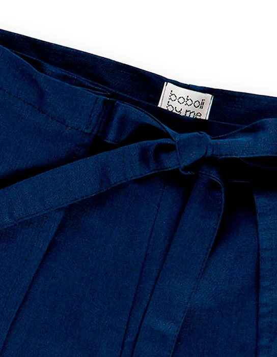 KIT DA CUCITO PANTALONCINI GRACE LINEN NAVY