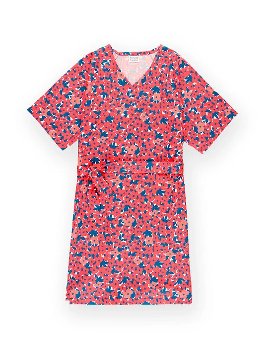 NÄHSET KIMONO JANE ROTE BLUME