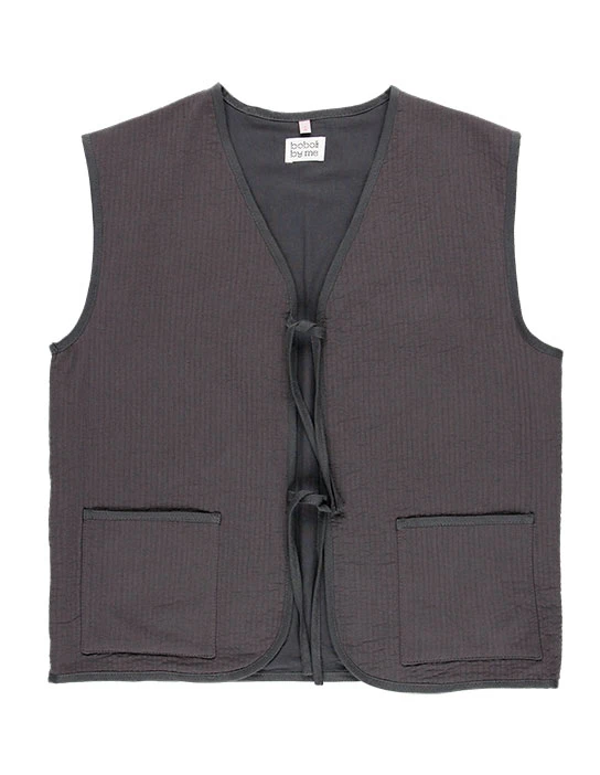 KIT DE COUTURE GILET JUNKO GRIS GRAPHITE