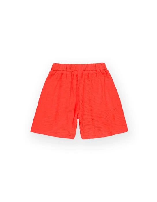 NÄHSET KHALO BERMUDASHORTS KNITTERSTOFF KORALLENROT