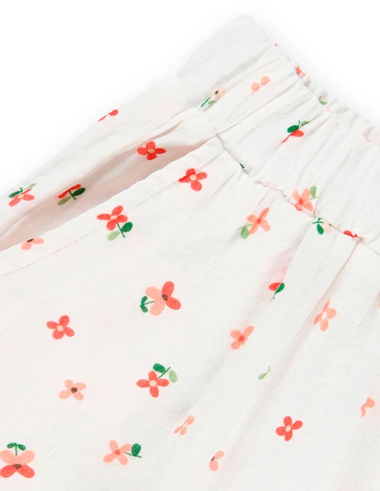 SEWING KIT BERMUDA KHALO BERMUDA SHORTS SMALL FLOWERS