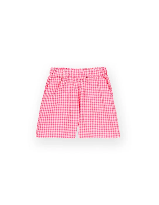 NÄHSET KHALO KARIERTE BERMUDASHORTS FLUOROSA