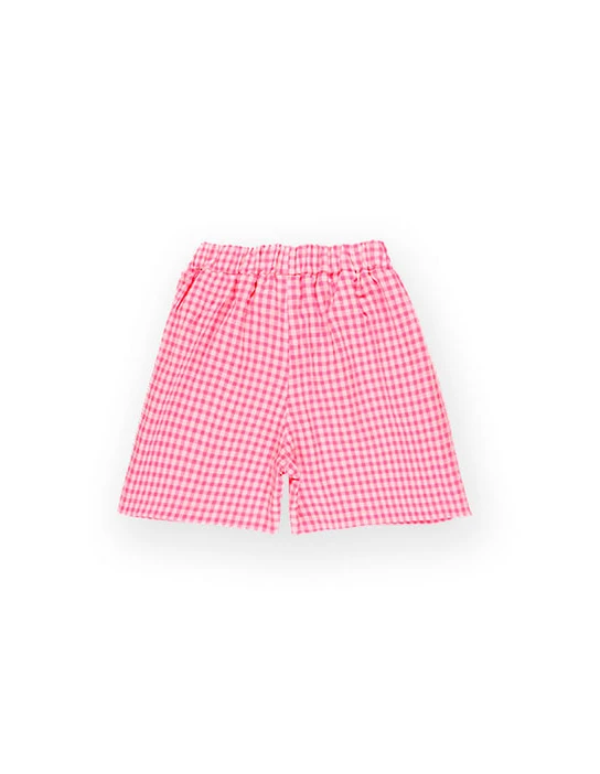 NÄHSET KHALO KARIERTE BERMUDASHORTS FLUOROSA