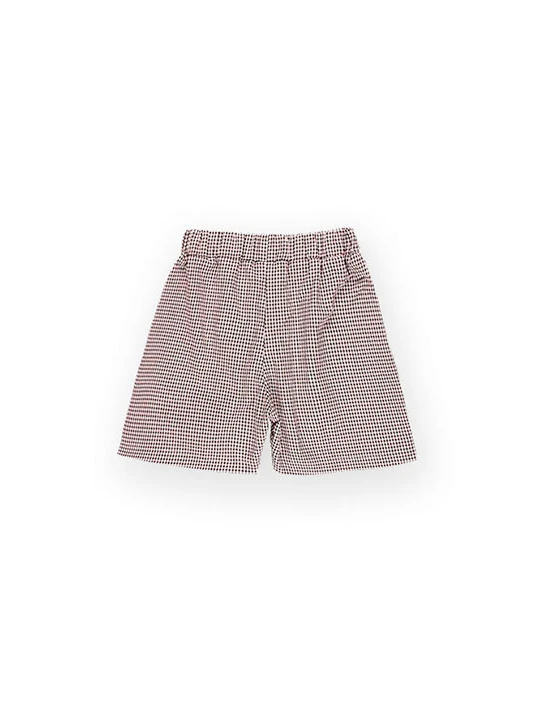 SEWING KIT KHALO BERMUDA SHORTS GREY CHECKS