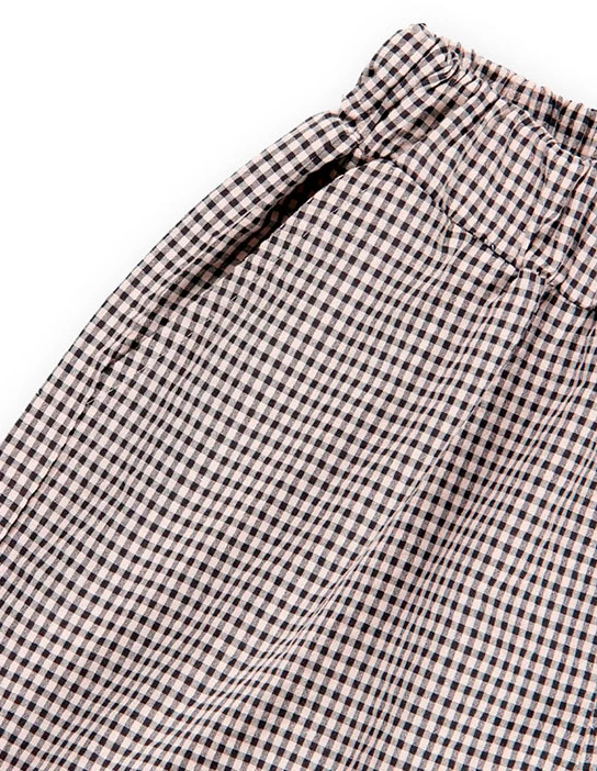 SEWING KIT KHALO BERMUDA SHORTS GREY CHECKS