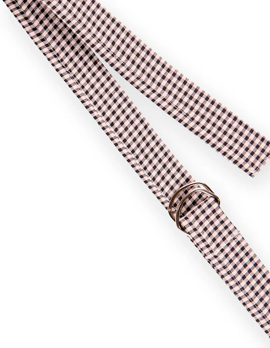 KIT DE COUTURE CEINTURE LEIA VICHY CHECKERED BELT SMALL GREY